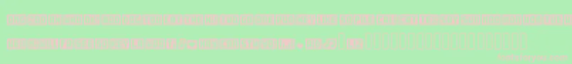 fuente Wordbits – Fuentes Rosadas Sobre Fondo Verde