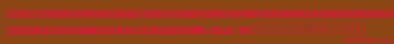 Wordbits Font – Red Fonts on Brown Background