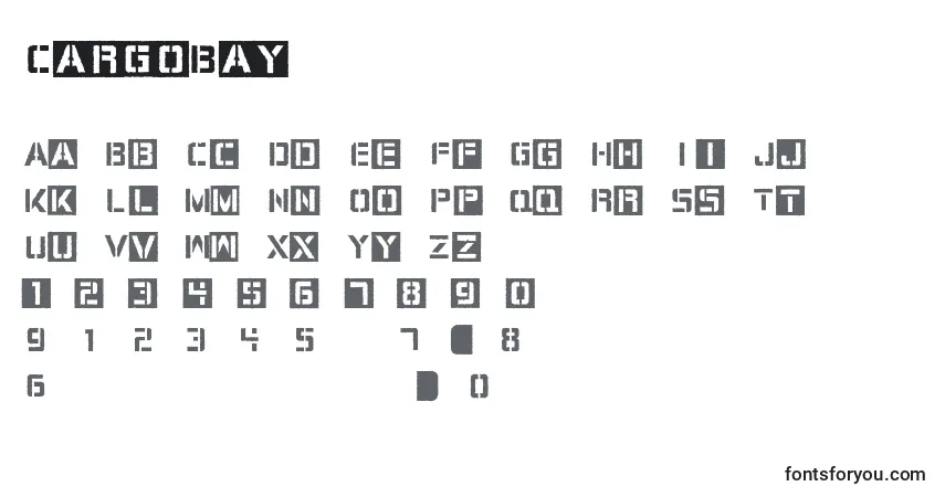 CargoBay Font – alphabet, numbers, special characters