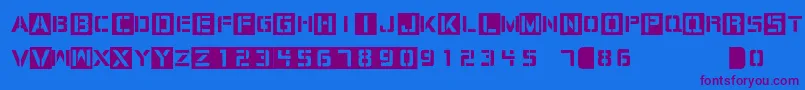 Шрифт CargoBay – фиолетовые шрифты на синем фоне