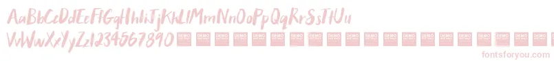 AfterHoursDemo Font – Pink Fonts on White Background