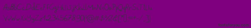 PigeonScribble Font – Black Fonts on Purple Background