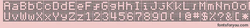 Hnrumine Font – Black Fonts on Pink Background