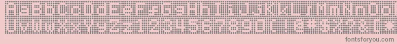 Hnrumine Font – Gray Fonts on Pink Background