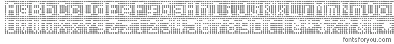 Hnrumine-fontti – harmaat kirjasimet valkoisella taustalla