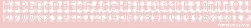 Hnrumine Font – White Fonts on Pink Background