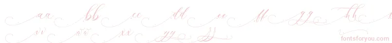 Inkland Font – Pink Fonts on White Background