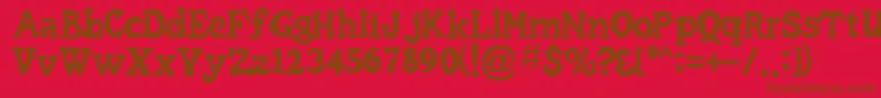 Подробнее о шрифте CaesarLittleSs Шрифт CaesarLittleSs – коричневые шрифты на красном фоне