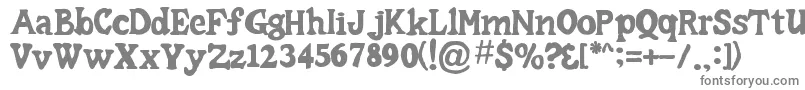 フォントCaesarLittleSs – 白い背景に灰色の文字