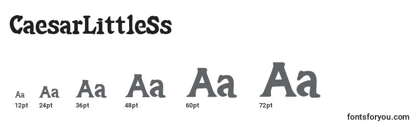 CaesarLittleSs Font Sizes