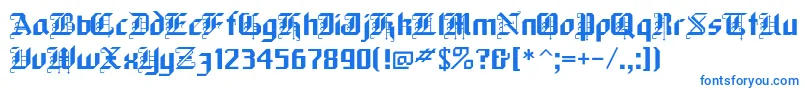 More about Blackforest Font Blackforest Font – Blue Fonts on White Background