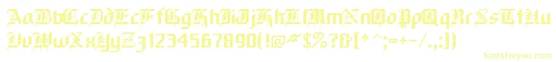 More about Blackforest Font Blackforest Font – Yellow Fonts on White Background