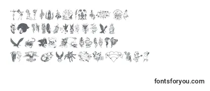 Überblick über die Schriftart Tattooparlour