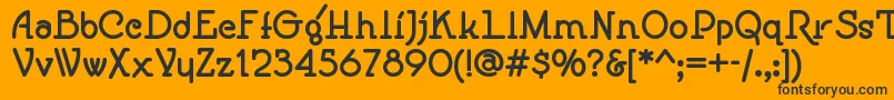 Speedballno1nf ffy Font – Black Fonts on Orange Background