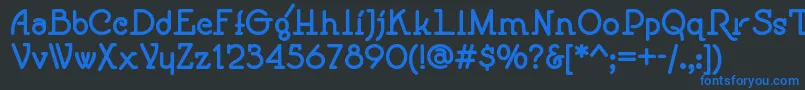 Speedballno1nf ffy Font – Blue Fonts on Black Background