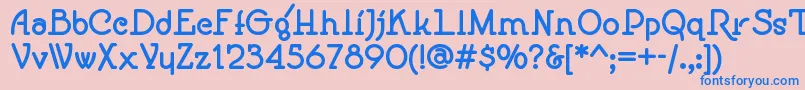 Speedballno1nf ffy Font – Blue Fonts on Pink Background