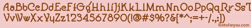 Speedballno1nf ffy Font – Brown Fonts on Pink Background