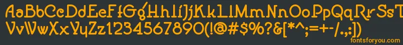 Speedballno1nf ffy Font – Orange Fonts on Black Background