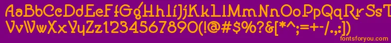 Speedballno1nf ffy Font – Orange Fonts on Purple Background