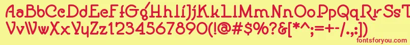 Speedballno1nf ffy Font – Red Fonts on Yellow Background