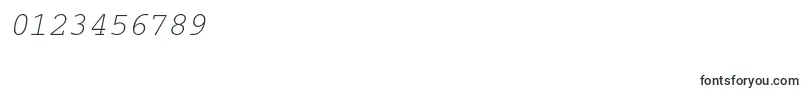CouriercttOblique Font – Fonts for Numbers and Digits