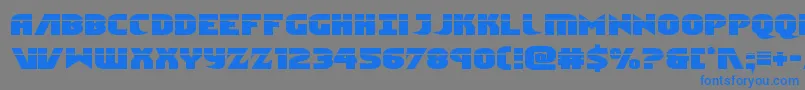 Ninjagardenlaser Font – Blue Fonts on Gray Background