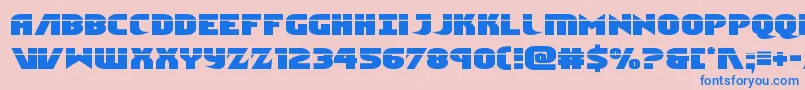 Ninjagardenlaser Font – Blue Fonts on Pink Background