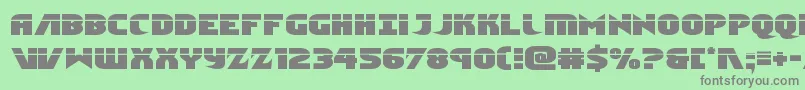 Ninjagardenlaser Font – Gray Fonts on Green Background