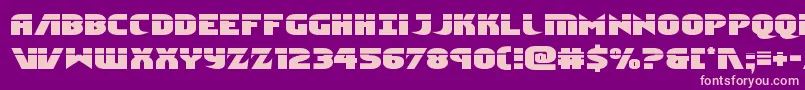 Ninjagardenlaser Font – Pink Fonts on Purple Background