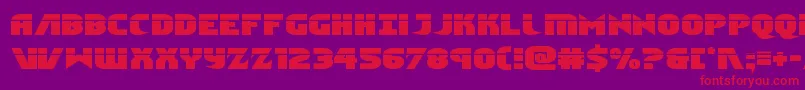 Ninjagardenlaser Font – Red Fonts on Purple Background