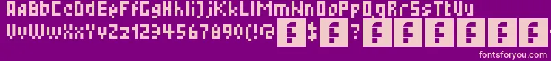 Lest Font – Pink Fonts on Purple Background