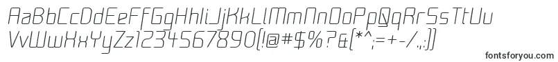 Шрифт MoondogZeroItalic – тонкие шрифты