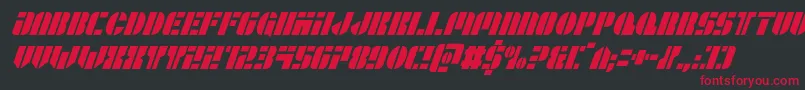 Leaguewarscondital Font – Red Fonts on Black Background