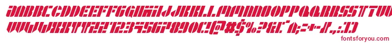 Leaguewarscondital Font – Red Fonts on White Background