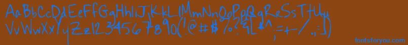 More about Sekona Font Sekona Font – Blue Fonts on Brown Background