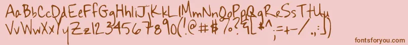 En savoir plus sur la police Sekona Police Sekona – polices brunes sur fond rose