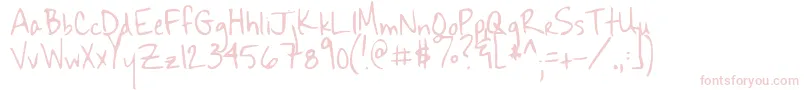 フォントSekona – ピンクのフォント