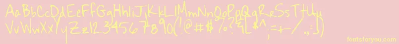 More about Sekona Font Sekona Font – Yellow Fonts on Pink Background
