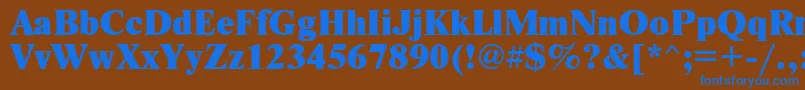 Nwtx Font – Blue Fonts on Brown Background