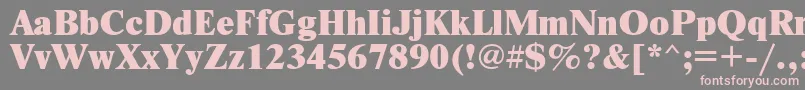 Nwtx Font – Pink Fonts on Gray Background