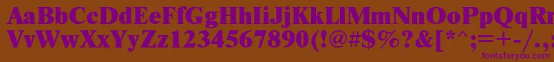 Nwtx Font – Purple Fonts on Brown Background