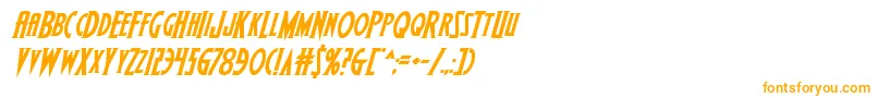 Wolfsbane2iiital Font – Orange Fonts on White Background