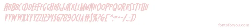 Wolfsbane2iiital Font – Pink Fonts on White Background