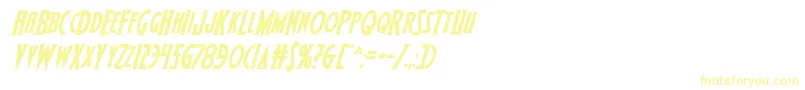 Wolfsbane2iiital Font – Yellow Fonts