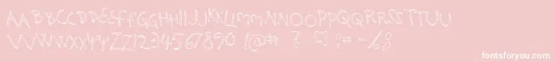 HolySmokes Font – White Fonts on Pink Background