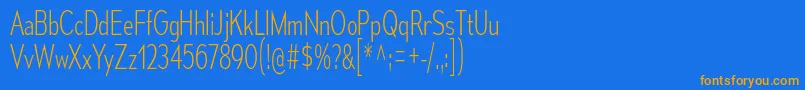 MesmerizeCdEl Font – Orange Fonts on Blue Background
