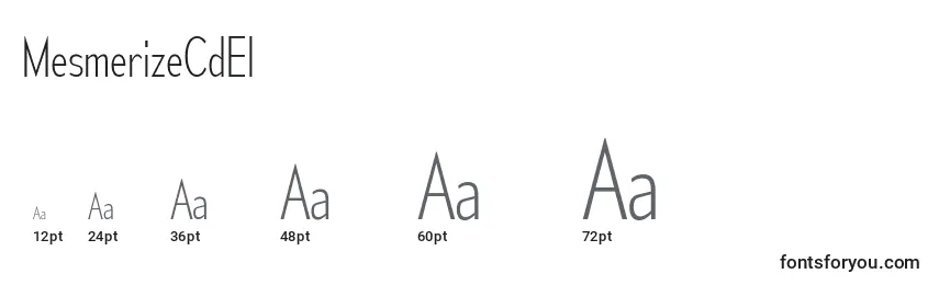 MesmerizeCdEl Font Sizes