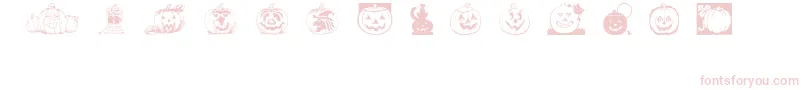 Punkins Font – Pink Fonts on White Background