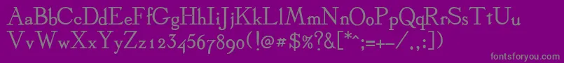 StickeeBold Font – Gray Fonts on Purple Background