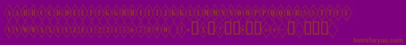 ARombyotlovl Font – Brown Fonts on Purple Background